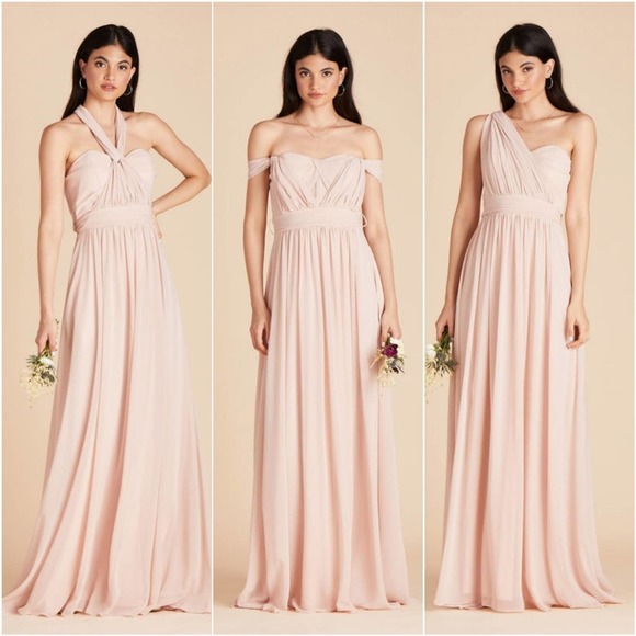 Birdy Grey Dresses & Skirts - BIRDY GREY Grace Convertible Bridesmaids Dress In Pale Blush XS
